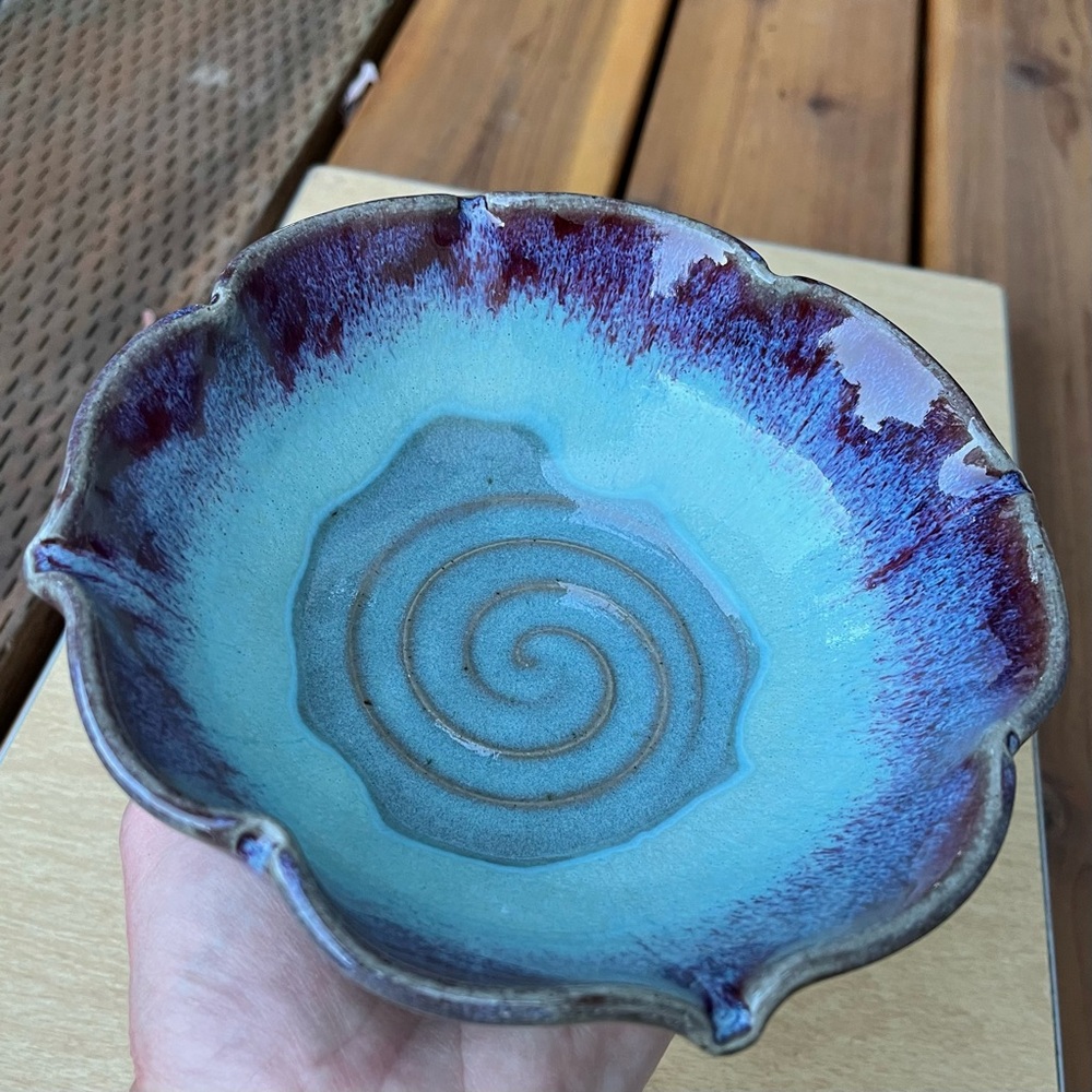 Blue Spruce Pottery 2021 Lotus Bowl In Medium/Small Size